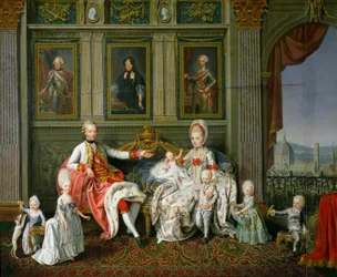 Grand-duc Léopold avec sa famille